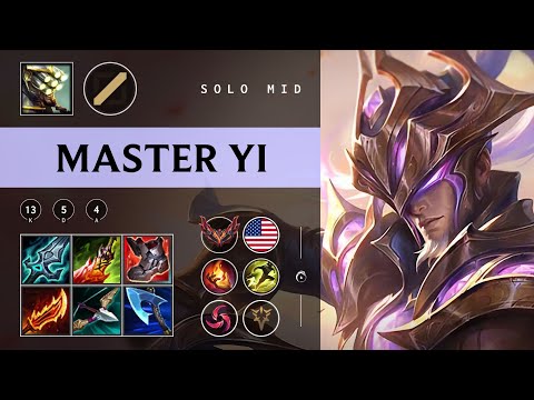 Master Yi Mid vs Akshan - NA Grandmaster Patch 25.22