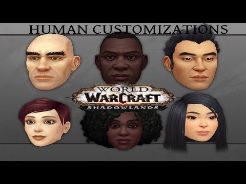 World Of Warcraft - Shadowlands Alpha New Human Customization