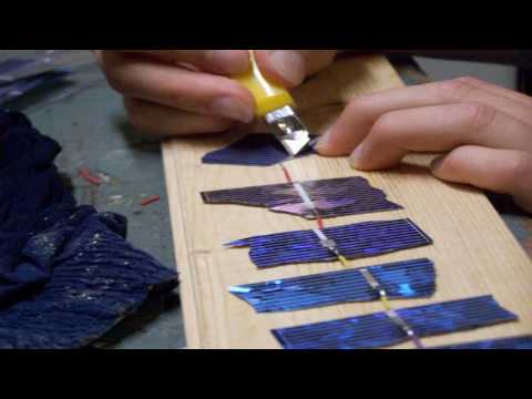 Make a solar panel from broken cells