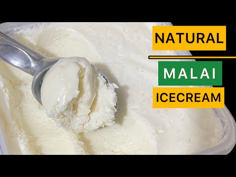 दूध और चीनी से बिना किसी क्रीम के बनाए 100% Natural Malai Icecream | Easy Icecream Recipe