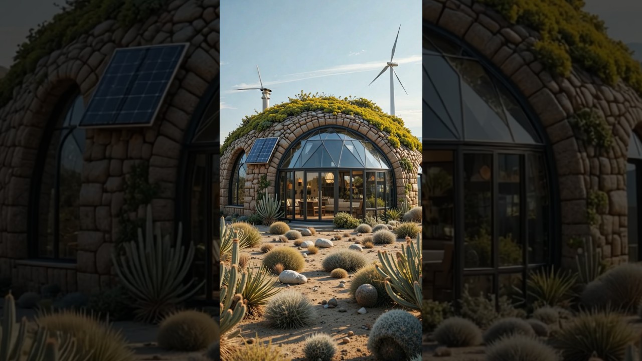 Living in a Solar-Powered Earthship! 🌞🌱 | Eco Home in the Desert