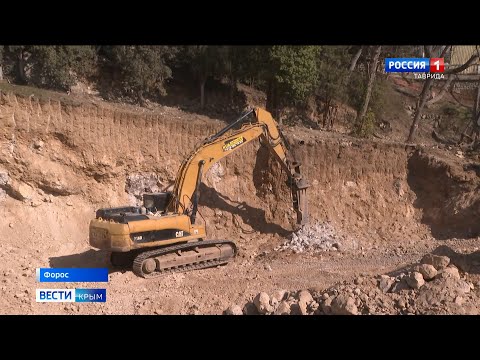 В Форосском парке строят детский комплекс: эксклюзивные кадры