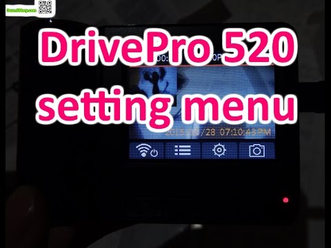DrivePro520 setting menu (English) Transcend Car dash camera