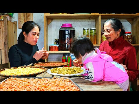 3 days to harvest Papaya, process it into jam and sell it. Papaya flowers soaked in honey