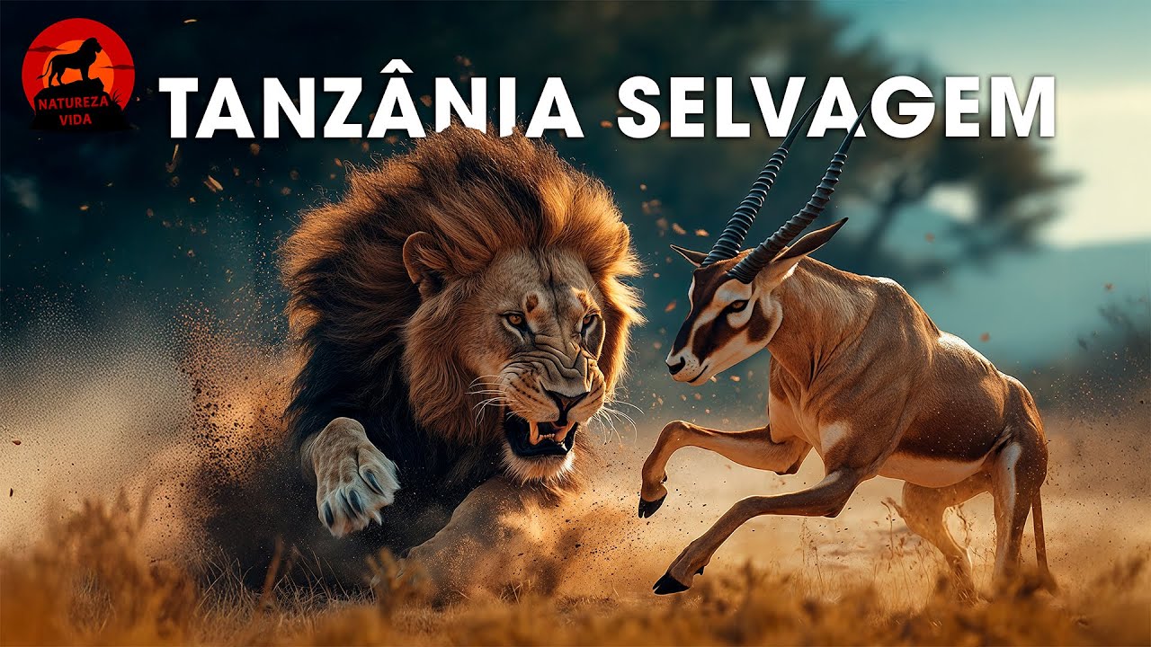 🔴TANZÂNIA SELVAGEM | A Batalha Pela Sobrevivência dos Predadores Exímios | Documentários  animais