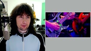 British guitarist reacts to Steve Vai&#39;s LIVE nightmare scenario!