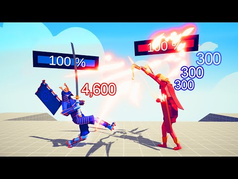 ARCHER vs MELEE TOURNAMENT HP + DMG INDICATOR | TABS - Totally Accurate Battle Simulator