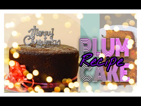 Christmas Special Plum Cake Recipe || Non Alcoholic Plum Cake || Shamnatha Nainika Mridul