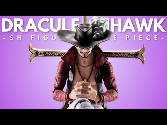 Vídeo relacionado con BANDAI 37053 - Figura Decorativa Mihawk de 17 cm con Licencia Oficial de una Pieza - Figura de Manga articulada - Drácula Mihawk Ojo de halcón - Juguete Infantil de 4 años y +