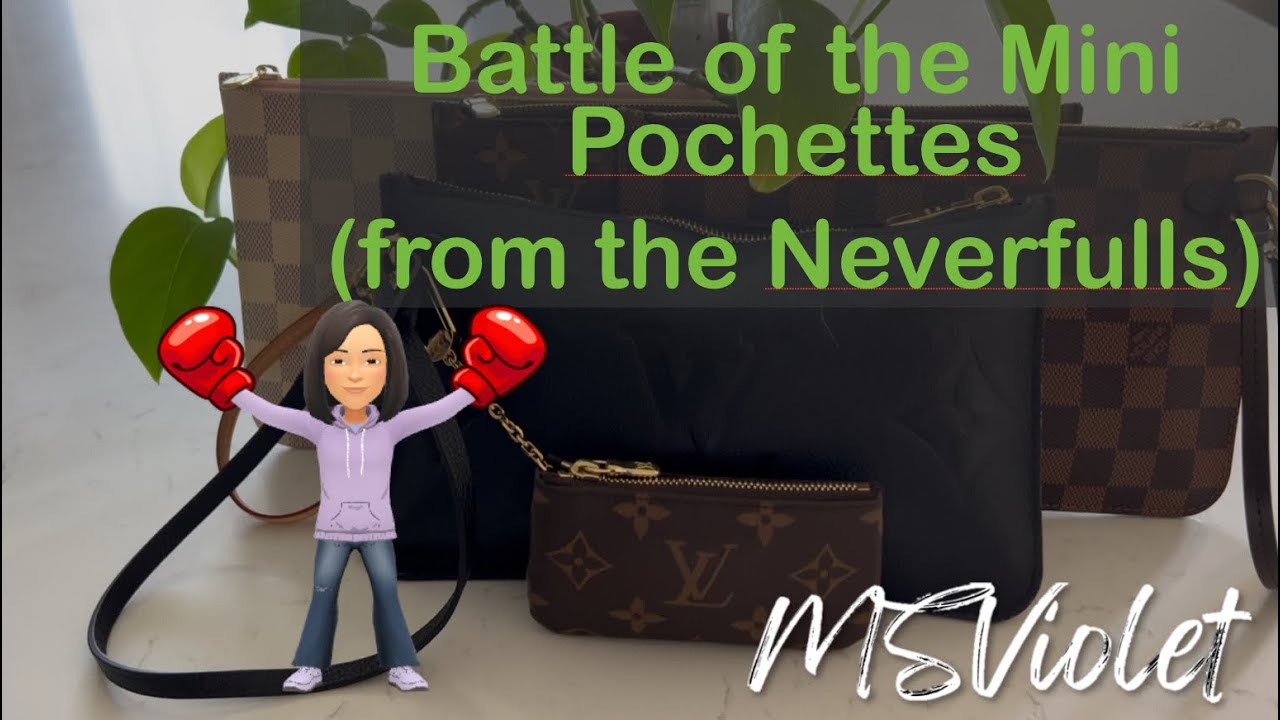 LV Mini Pouches from the Neverfull’s (Removable Zipped Pouch) A Review: Comparison & What Fits?