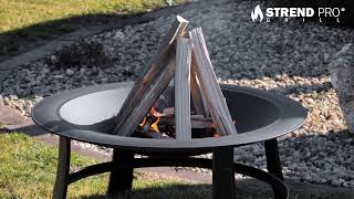 Ohnisko Strend Pro, BBQ, gril na drevené uhlie, kovové, okrúhle, 590x260 mm 