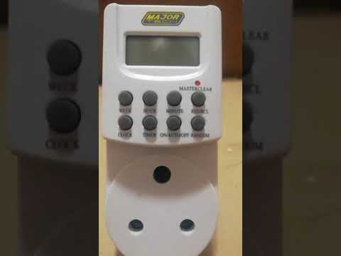 Major Tech MTD7 Digital Plug in timer