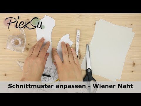 Schnittmuster anpassen - FBA einer Wiener Naht bei großer Oberweite | PiexSu
