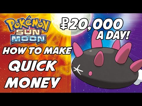 How to Get Easy Money in Pokemon Sun and Moon! Pyukumuku Chucking!