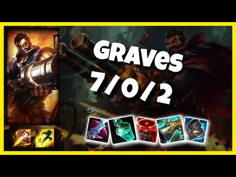Graves vs Hecarim KOREAN Challenger JUNGLE (7/0/2) Gameplay Replay - Patch 10.24