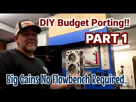 DIY Head Porting! Unlocking Big Power on BBF Edelbrock Victor Jr heads without a Flowbench!!! Part 1