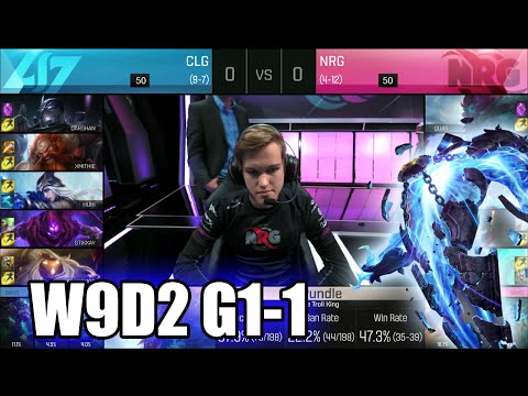 CLG vs NRG eSports | Game 1 S6 NA LCS Summer 2016 Week 9 Day 2 | CLG vs NRG G1 W9D2 1080p