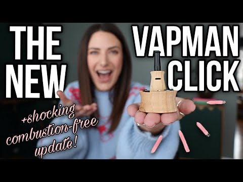 THE WEIRDEST DRY HERB VAPE | vapman click +2wk no smoke update!