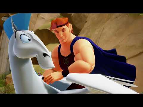 defeat the rock titan (kingdom hearts 4k)