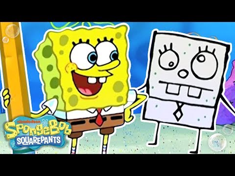 【アニメで英語】落書きスポンジボブが動き出す！　（DoodleBob Comes to Life! ✏️ #TBT | SpongeBob）