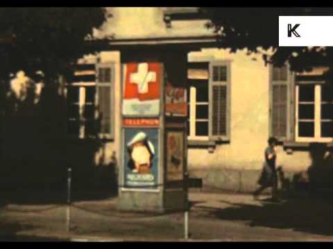 Late 1940s Early 1950s Lucerne, Switzerland, Streets, Shops