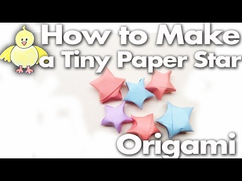 How to Fold a Tiny Cute Paper Lucky Star - Step by Step Easy Lesson Origami
