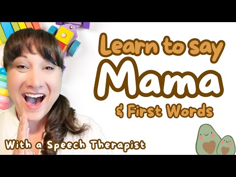 Learn to Say “Mama” | First Words for Babies & Toddlers | Ms. Rachel Style Speech Learning Video
