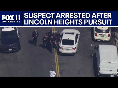 High-speed pursuit suspect taken into custody in LA