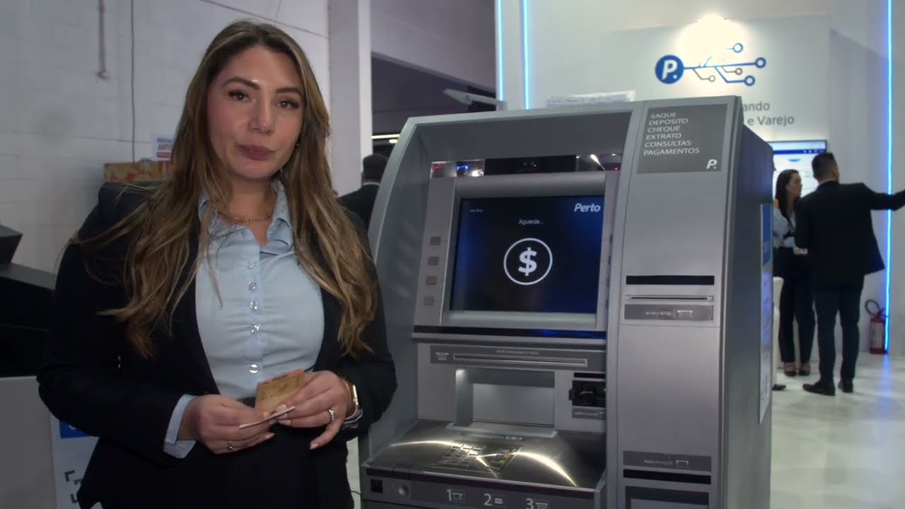 ATM Reciclador de Cédulas com funções de dispensa e depósito com scanner de cheques