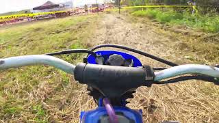 5 Year old Races Dirtbikes off road POV onboard PW50