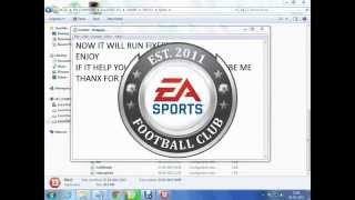 HOW TO FIX EROOR E0001 IN FIFA 13/14 {FIXED}