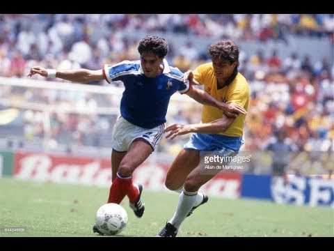 Manuel Amoros vs Brazil. 1986 World Cup. Highlights