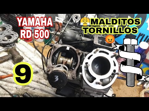 9 Sacar Tornillos imposibles y desmontar Culata y Cilindros 😓🛠️Motor Yamaha RD500