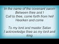 Arkhon Infaustus - Ineffable Hell Commander Lyrics