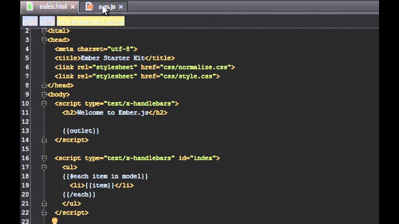 Mastering Ember Js - 6  Ember Databinding 101