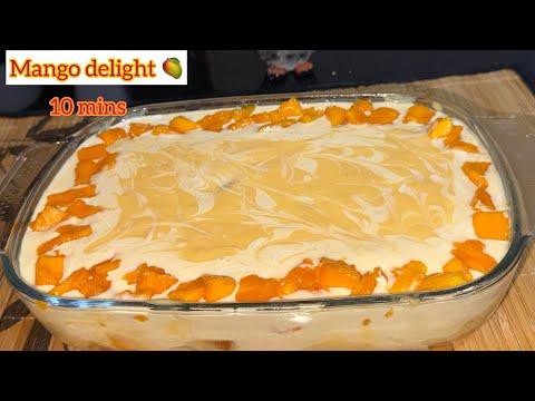 Mango Delight Recipe | Summer Special Quick & Yummy Mango Dessert | No Cooking No Baking Mango Cake