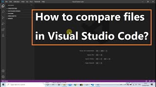 How to compare files in Visual Studio Code?