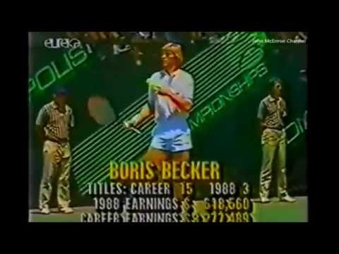 Boris Becker vs McEnroe Final - Indianapolis 1988