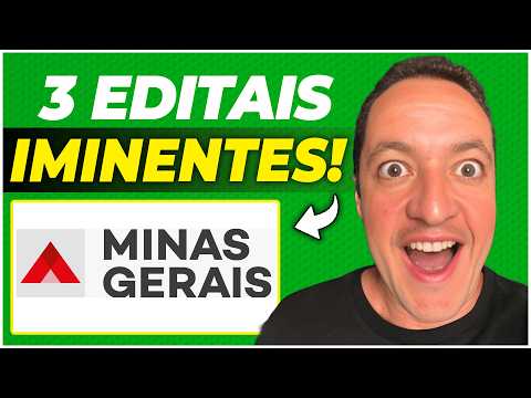 Concursos MG 2025: Veja os 5 EDITAIS previstos para o 2º SEMESTRE!