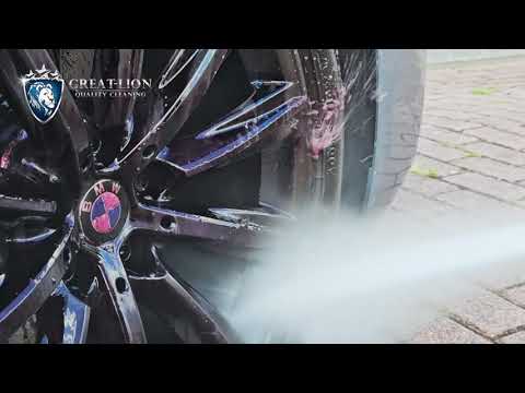 Dirty wheels? Watch this BMW get CLEANED by Great-Lion!
