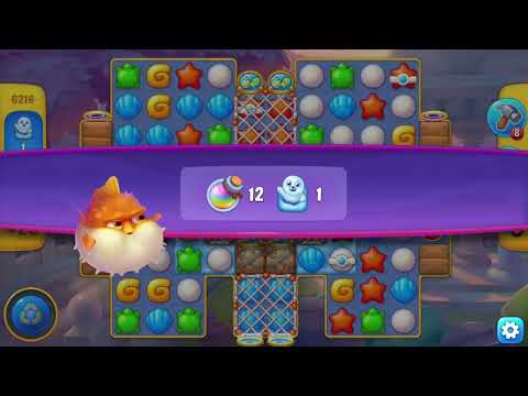 [FISHDOM Walkthrough] Level 6216 Super Hard (Qua màn - Fishdom)