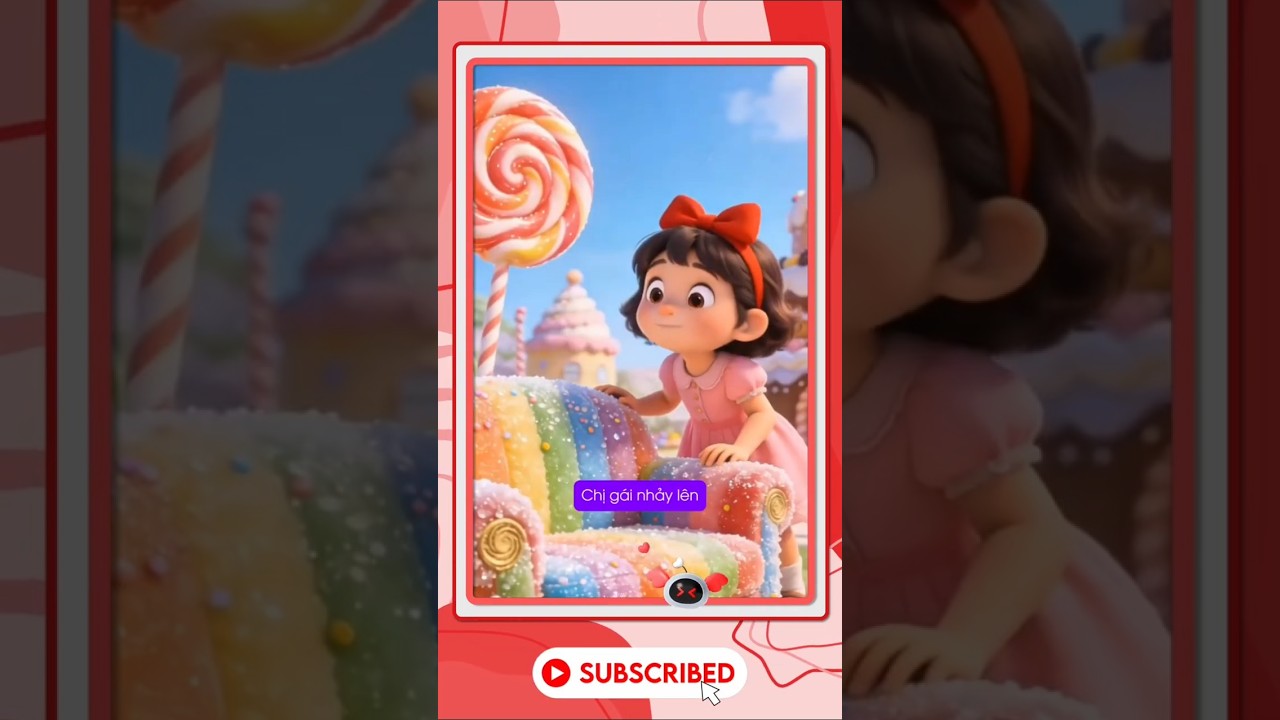 Chiếc ghế sofa kẹo mút, dâu tây,...