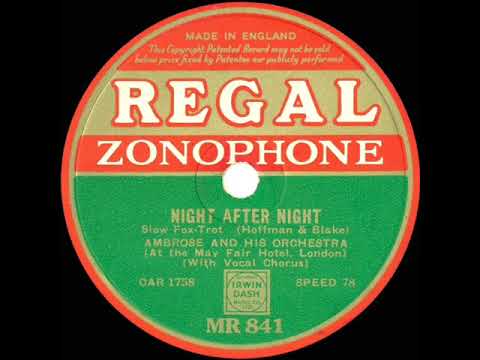 1933 Ambrose - Night After Night (Sam Browne, vocal)