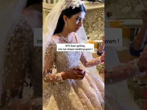 Getting into her dream dress 😍 Tag your squad ! #lebaneseweddings #shorts