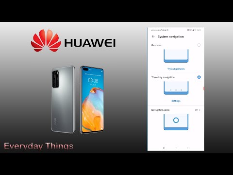 How to change navigation bar menu on Huawei