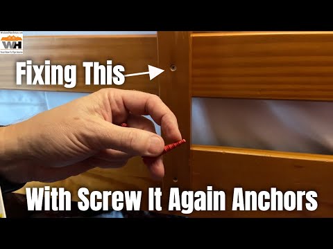 How To Fix Stripped Screws On A Bunk Bed With Screw It Again Anchors #WeekendHandyman