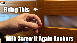 How To Fix Stripped Screws On A Bunk Bed With Screw It Again Anchors #WeekendHandyman