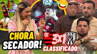 Fla na SEMIFINAL! RENATA FAN PROVOCA RIVAIS ANTIS FLAMENGO AO VIVO | ARRASCAETA e TORCIDA DECIDE