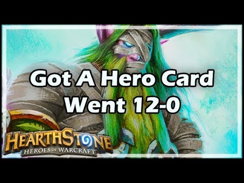 [Hearthstone] Got A Hero Card, Went 12-0
