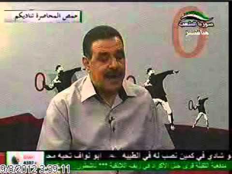برنامج تلفزيوني يستضيف  العميد الدكتور ابراهيم الجباوي للحديث عن مقاتلي الجيش الحر